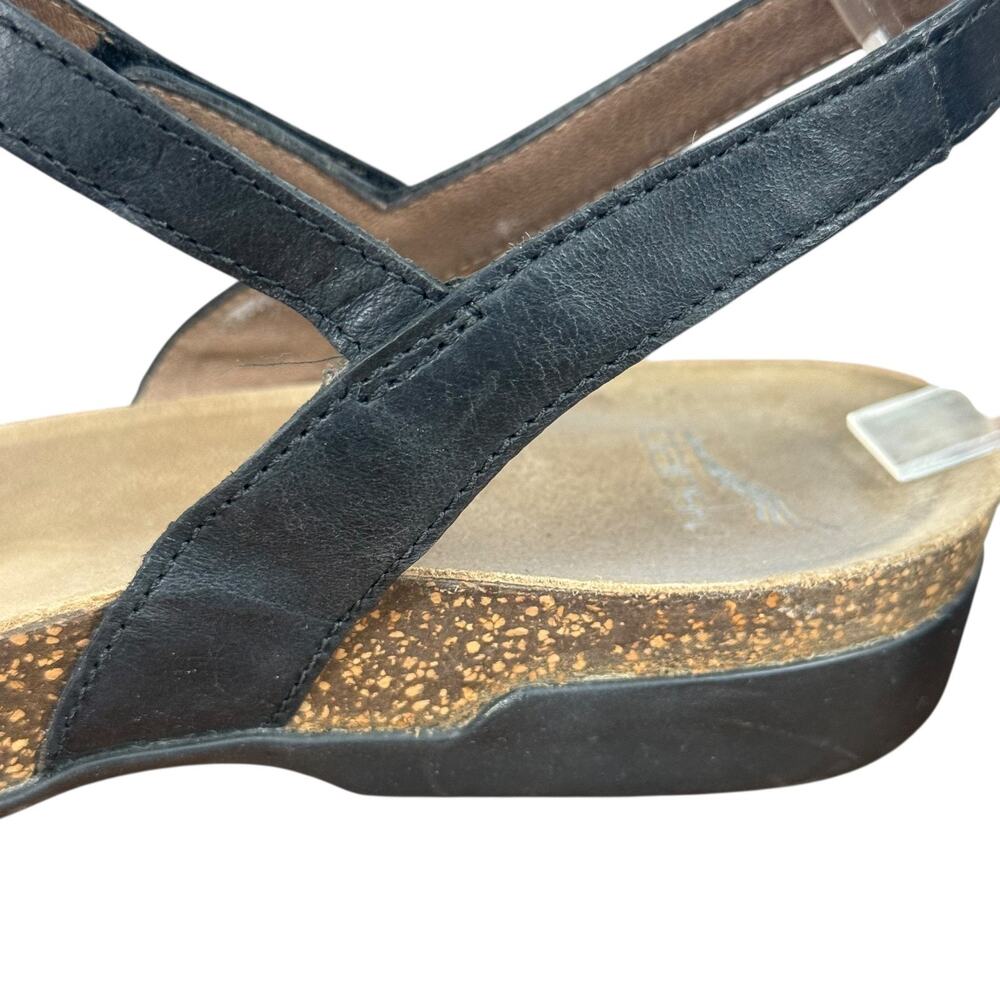 Dansko Rebekah 6021470200 Black Leather Sandals Ankle Strap Shoes sz 41 10.5 11 - Picture 4 of 16